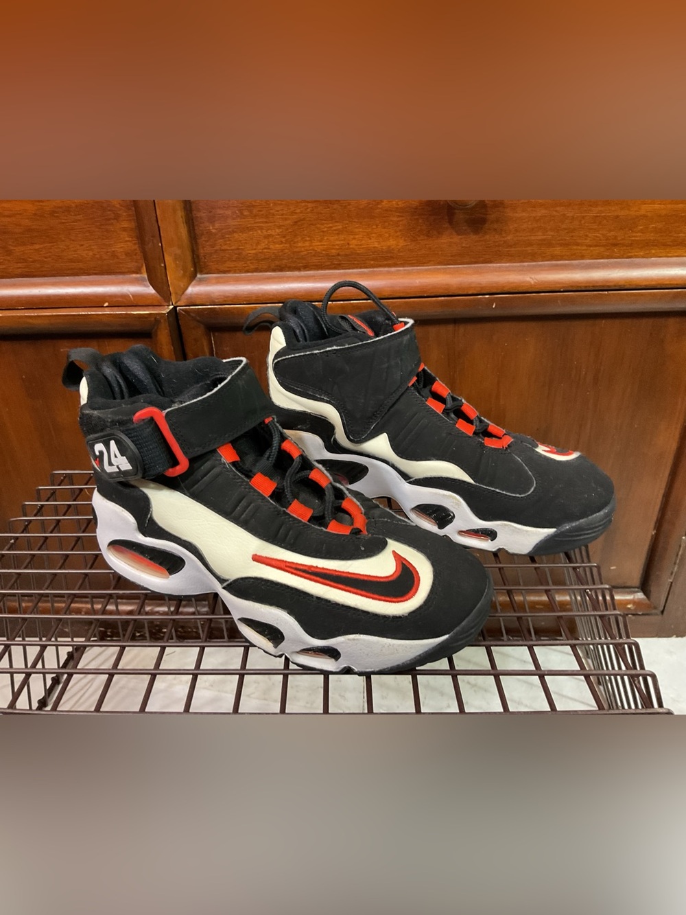Nike Air Griffey Max 1 San Francisco Giants Black Orange Sail Young Men Size 6.5
